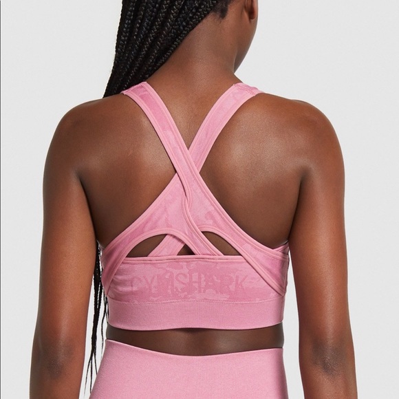 Gymshark adapt sports bra pink camp size M - Picture 2 of 4